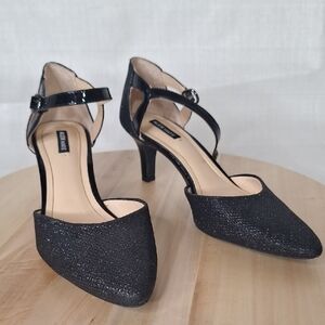 Alex Marie Sparkling Black Heels